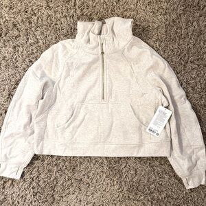 lululemon athletica Gray Long Sleeve Mock Neck Boxy Sweatshirt